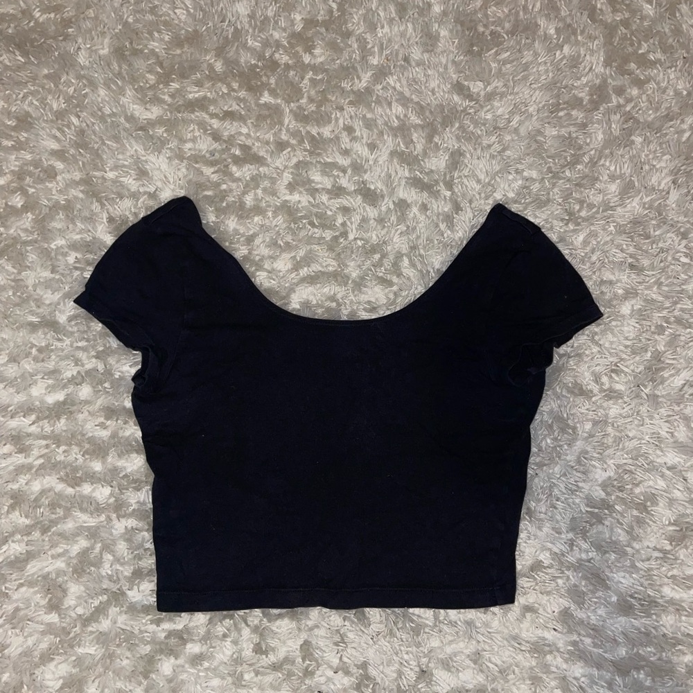 Black crop top